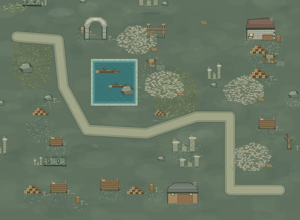 Mapa okolicy: Obejście Zatoru