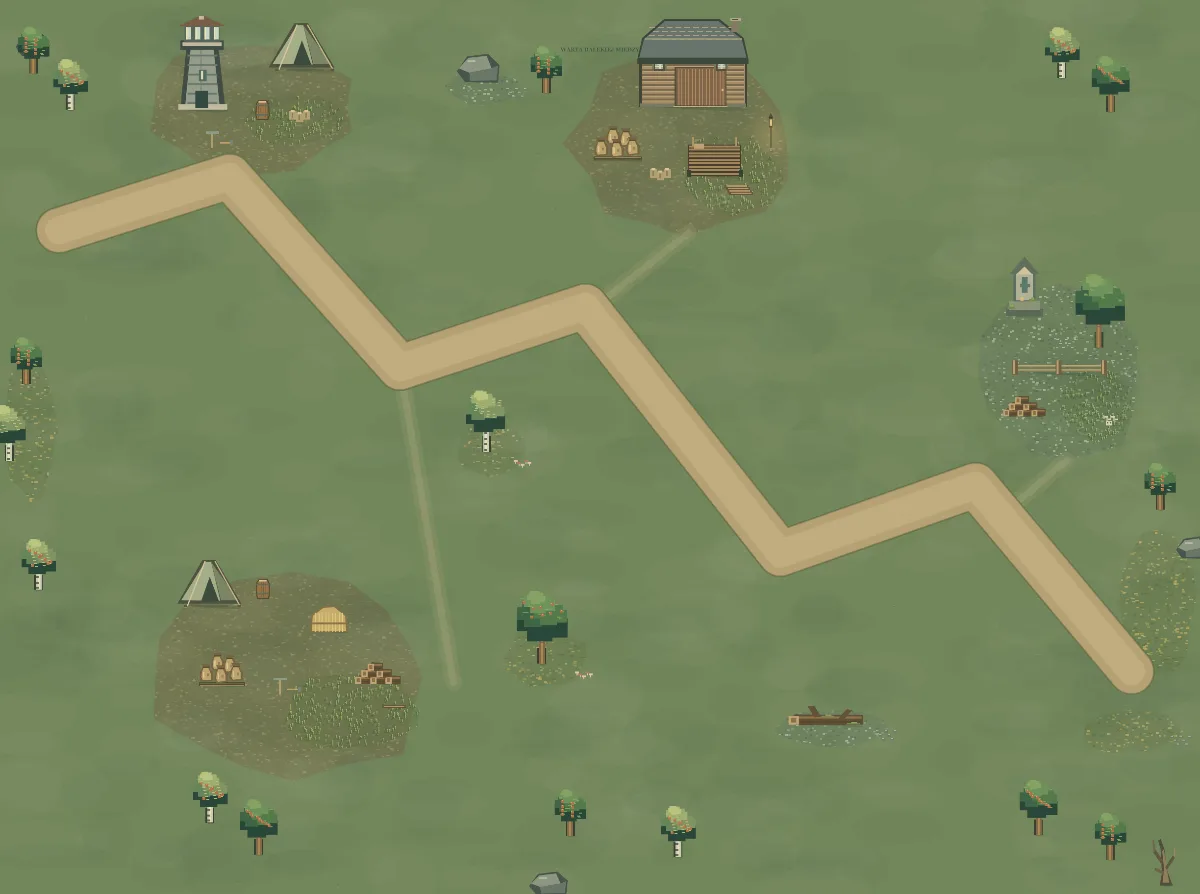 Mapa okolicy: Warta Dalekiej Miedzy
