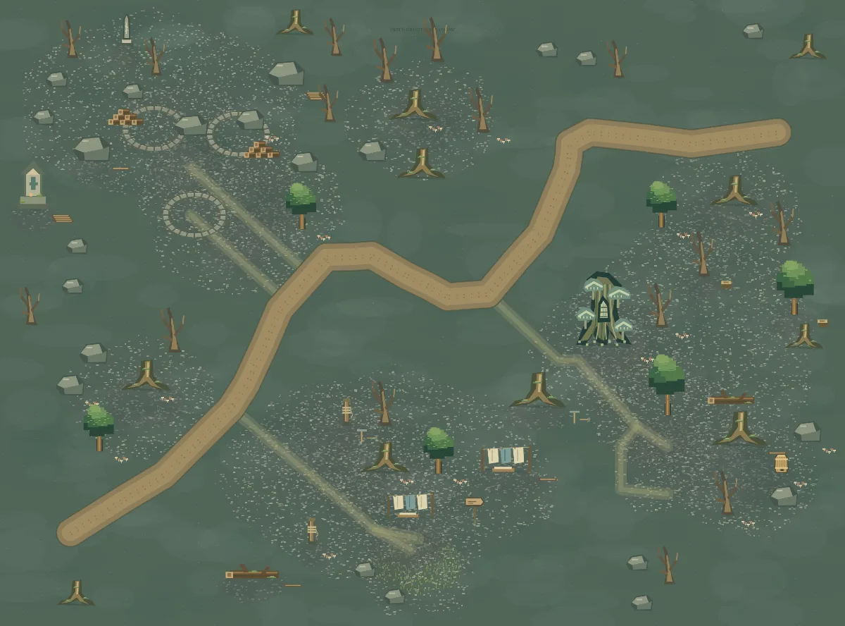 Mapa okolicy: Przed Kręgiem Świadków