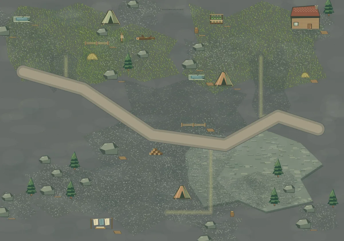 Mapa okolicy: Odciągi Rogatej Warty
