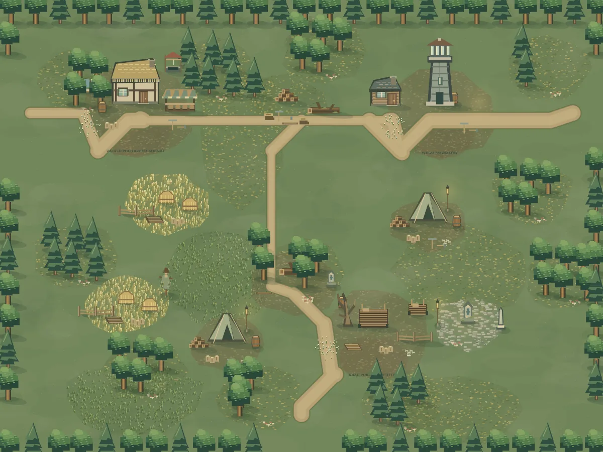 Mapa okolicy: Rozstaje Karawan