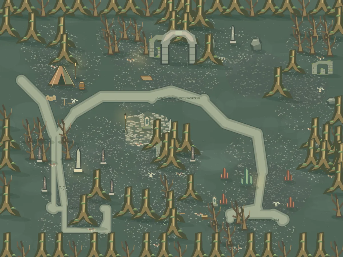 Mapa okolicy: Krypta Korzeni