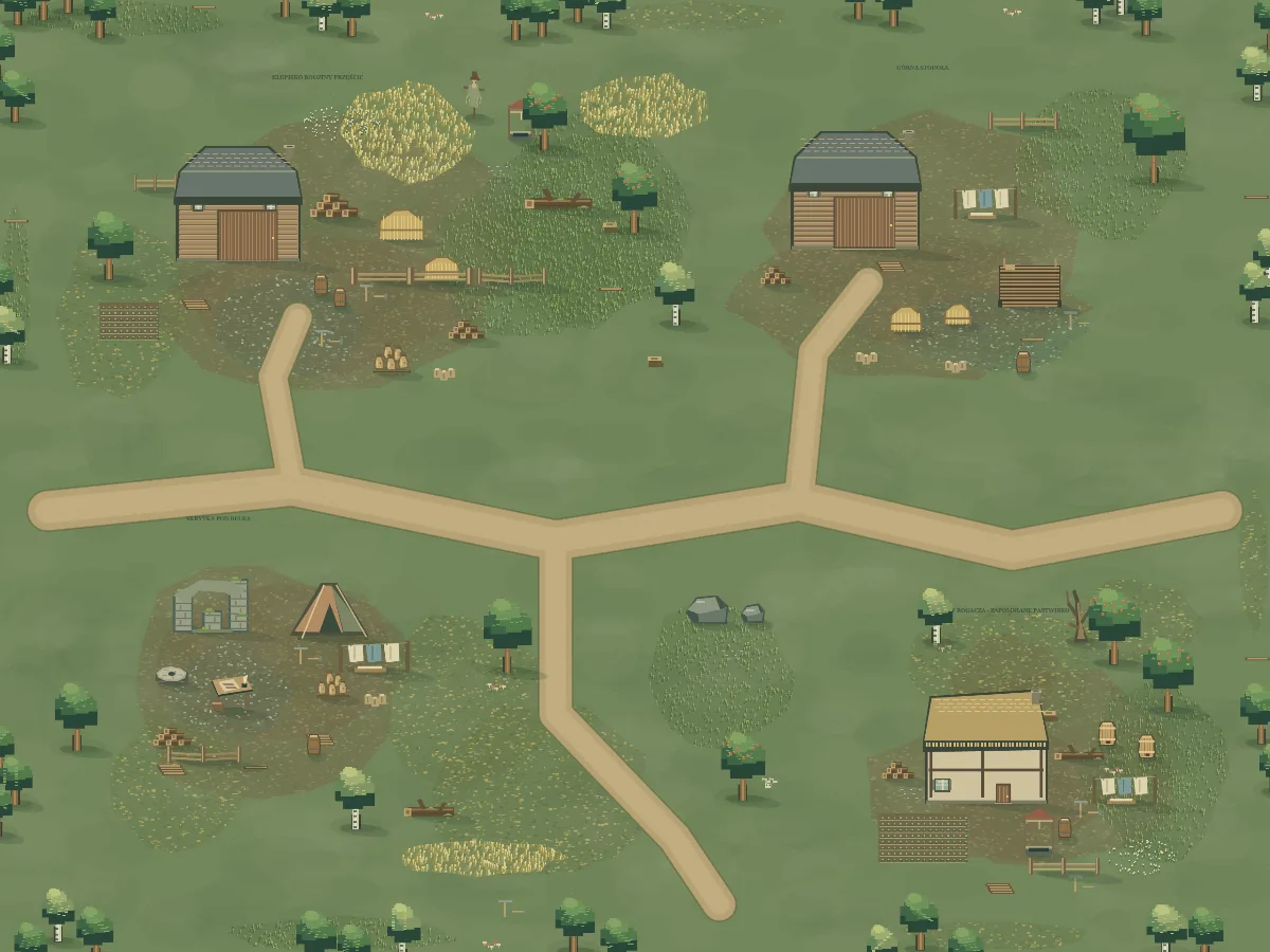 Mapa okolicy: Zagrody Pustych Klepisk