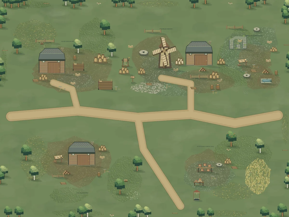 Mapa okolicy: Spichlerze Pod Wiatrakiem