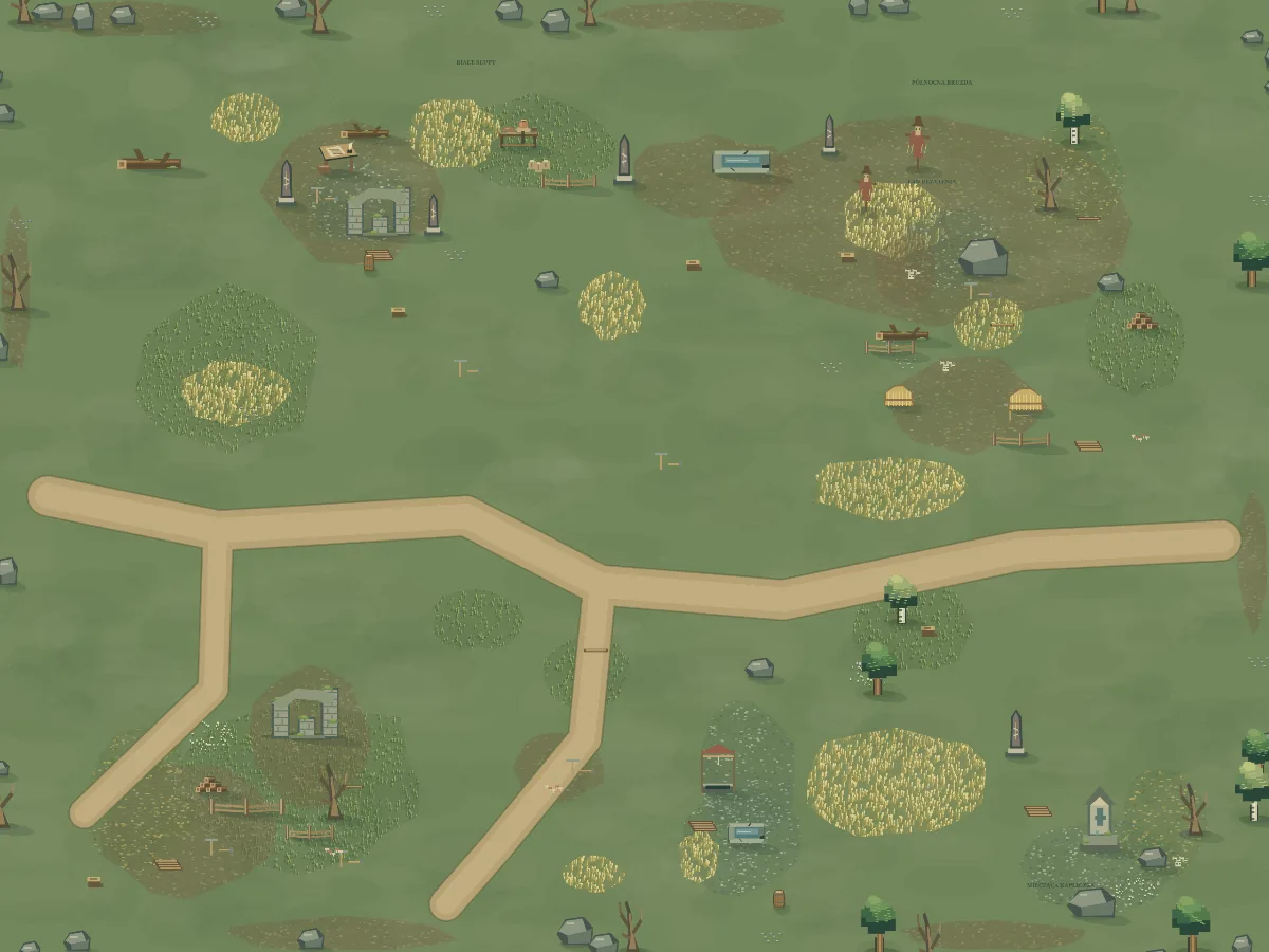 Mapa okolicy: Miedze Bez Cienia
