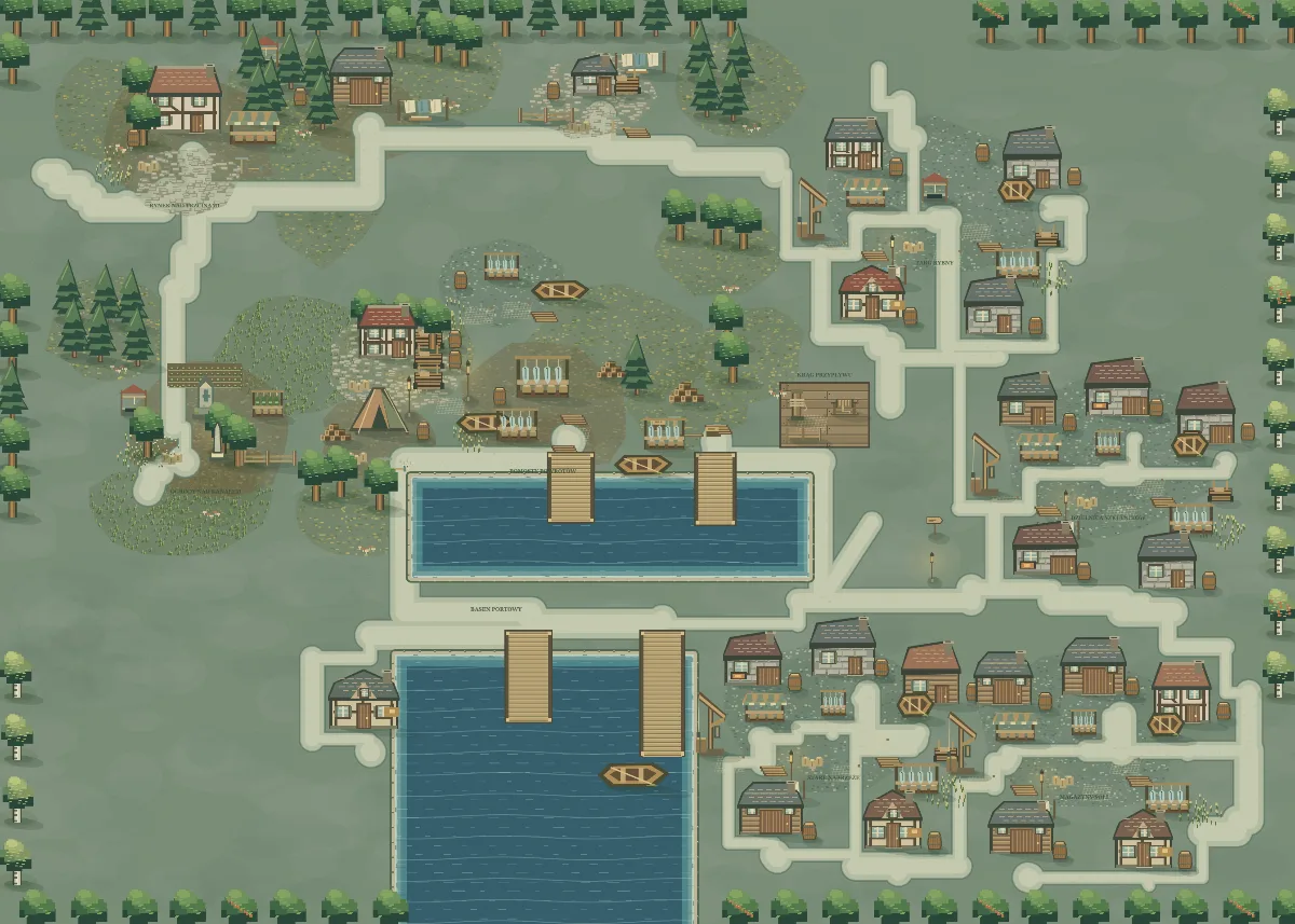 Mapa okolicy: Przystań Trzcin