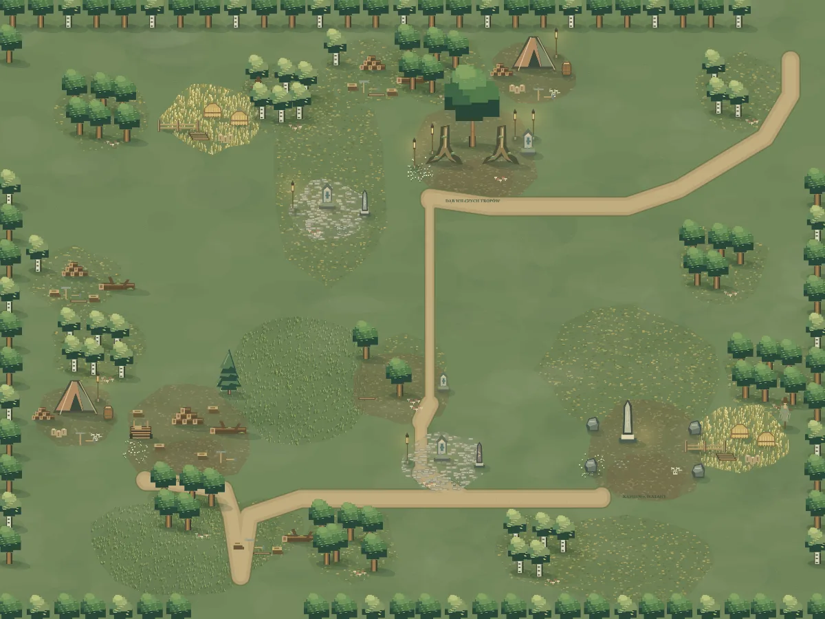 Mapa okolicy: Gęstwina Wilków